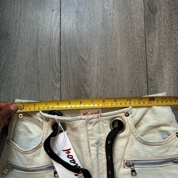 NWT Miaou Roxi Acid Wash With Devin Belt - Picture 15 of 16